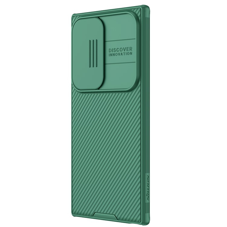 Samsung Galaxy S24 Ultra Schutz Hülle Cam-Slider Kameraschutz - Grün