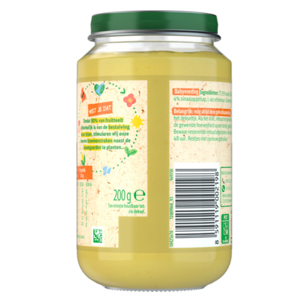 6x Olvarit Fruithapje 6m Appel Banaan Sinaasappel200 gr