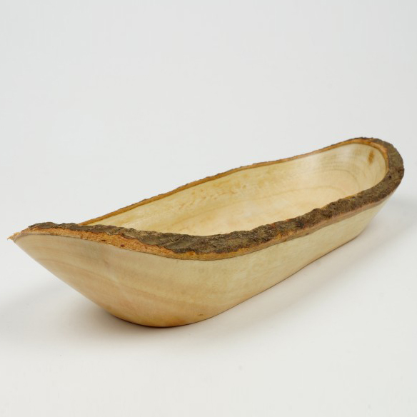 Baumrinden-Schale lang, Mangoholz, L 30 cm, B 11 cm, H 7 cm von fischer's lagerhaus