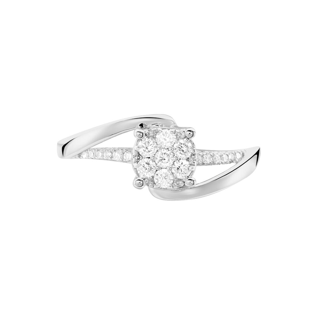 Bague  Petunia Or Blanc Diamant