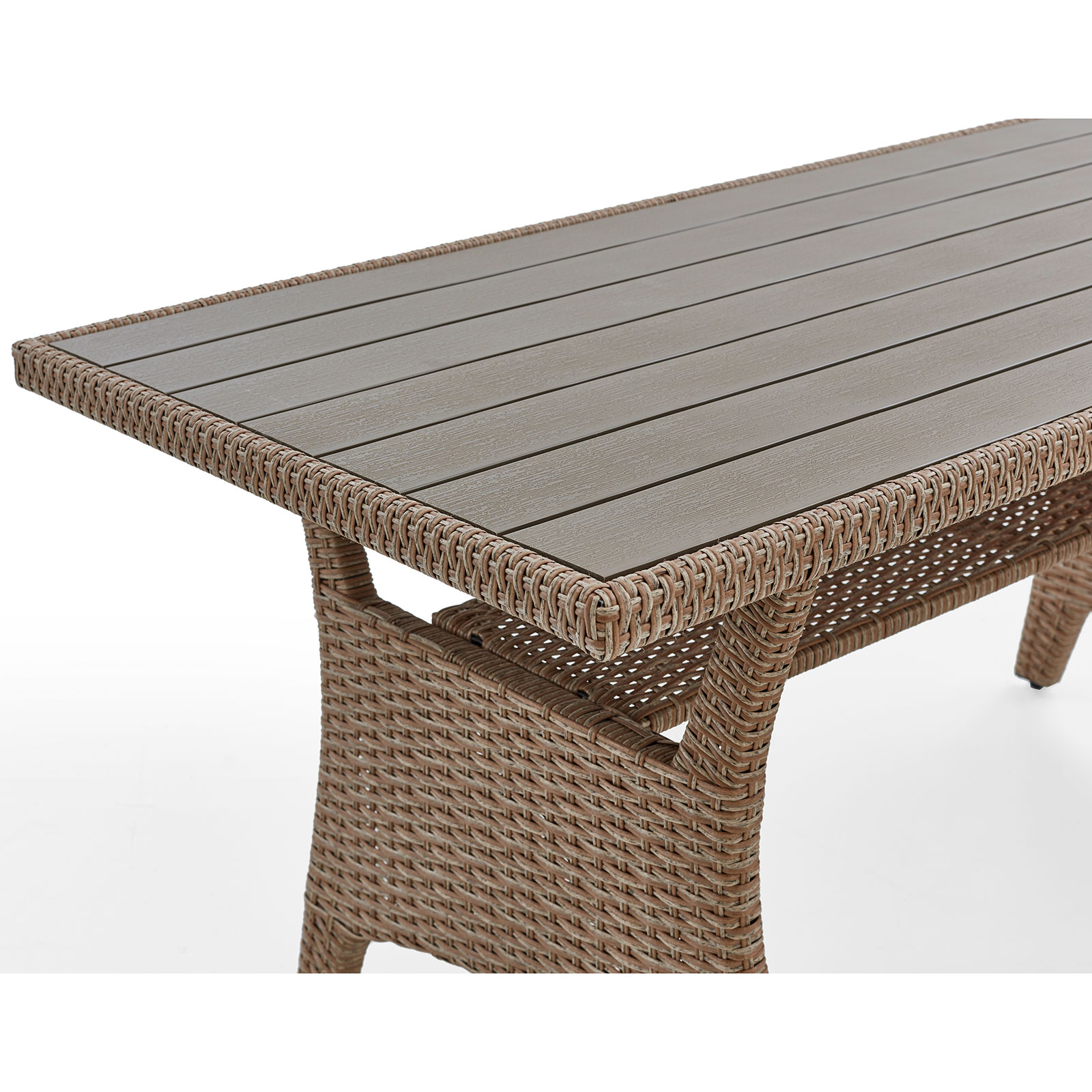 5-teilige Loungegarnitur - braun - Polyrattan