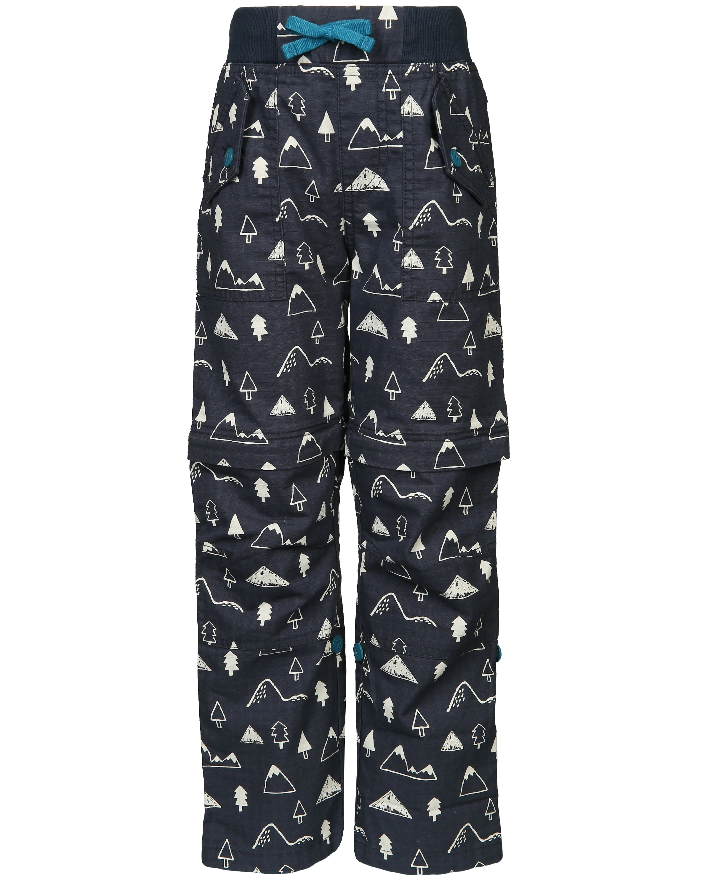 Zip-Off Stoffhose IN THE WILD in indigo
