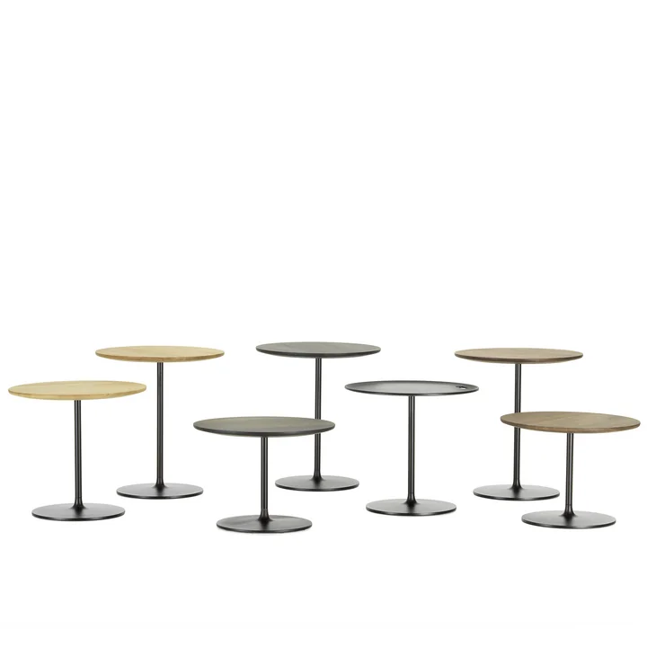 Vitra - Occasional Low Table 45, Aluminium / chocolat
