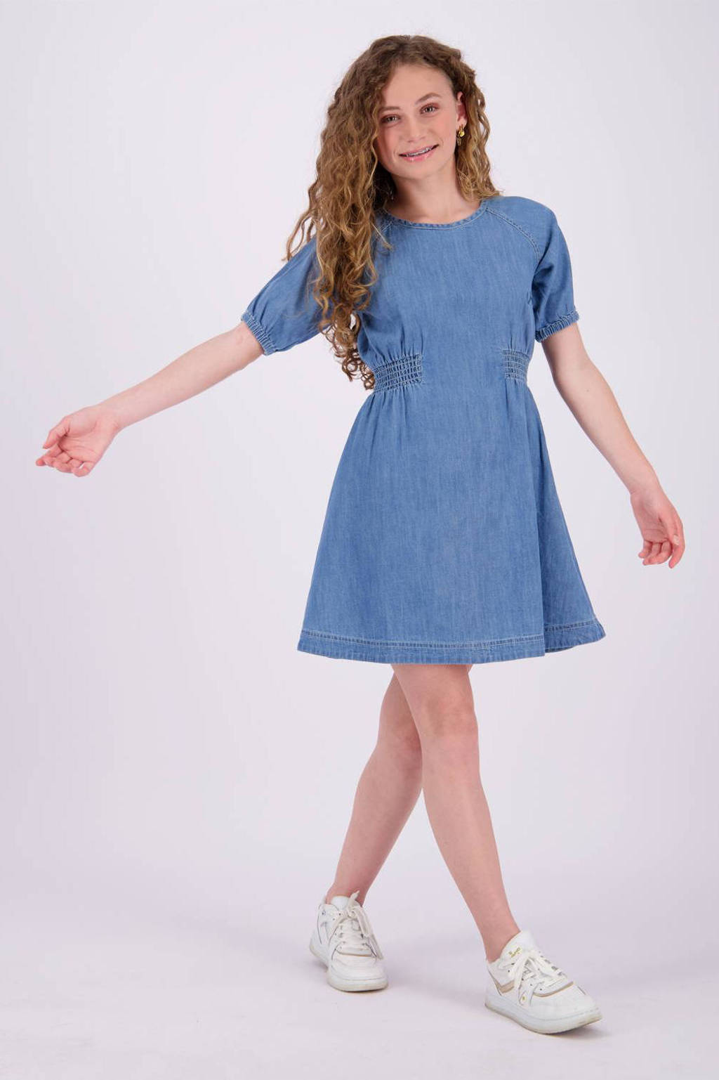 Vingino spijkerjurk mid blue wash
