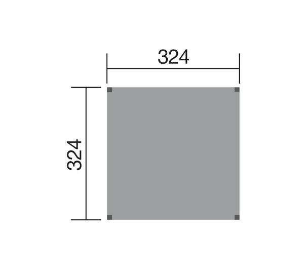 Weka Gartenoase 235, ca. B324/H242/T324 cm