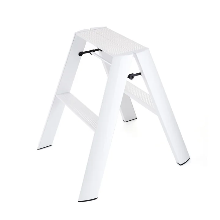 Metaphys - Premium Lucano 2 Step Hockerleiter, Silber