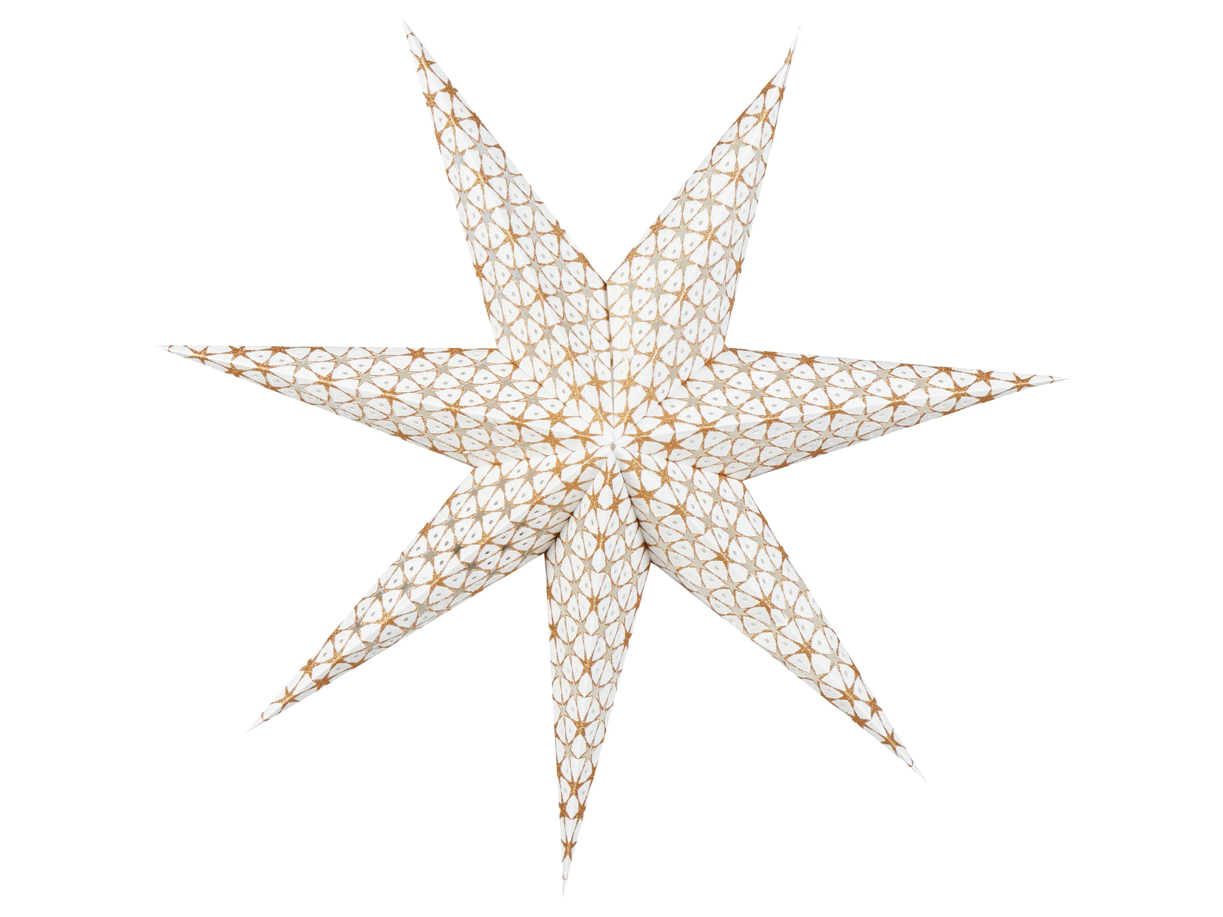Set van 4 hangende decoraties LED TRISUL Ster 60 cm Meerkleurig
