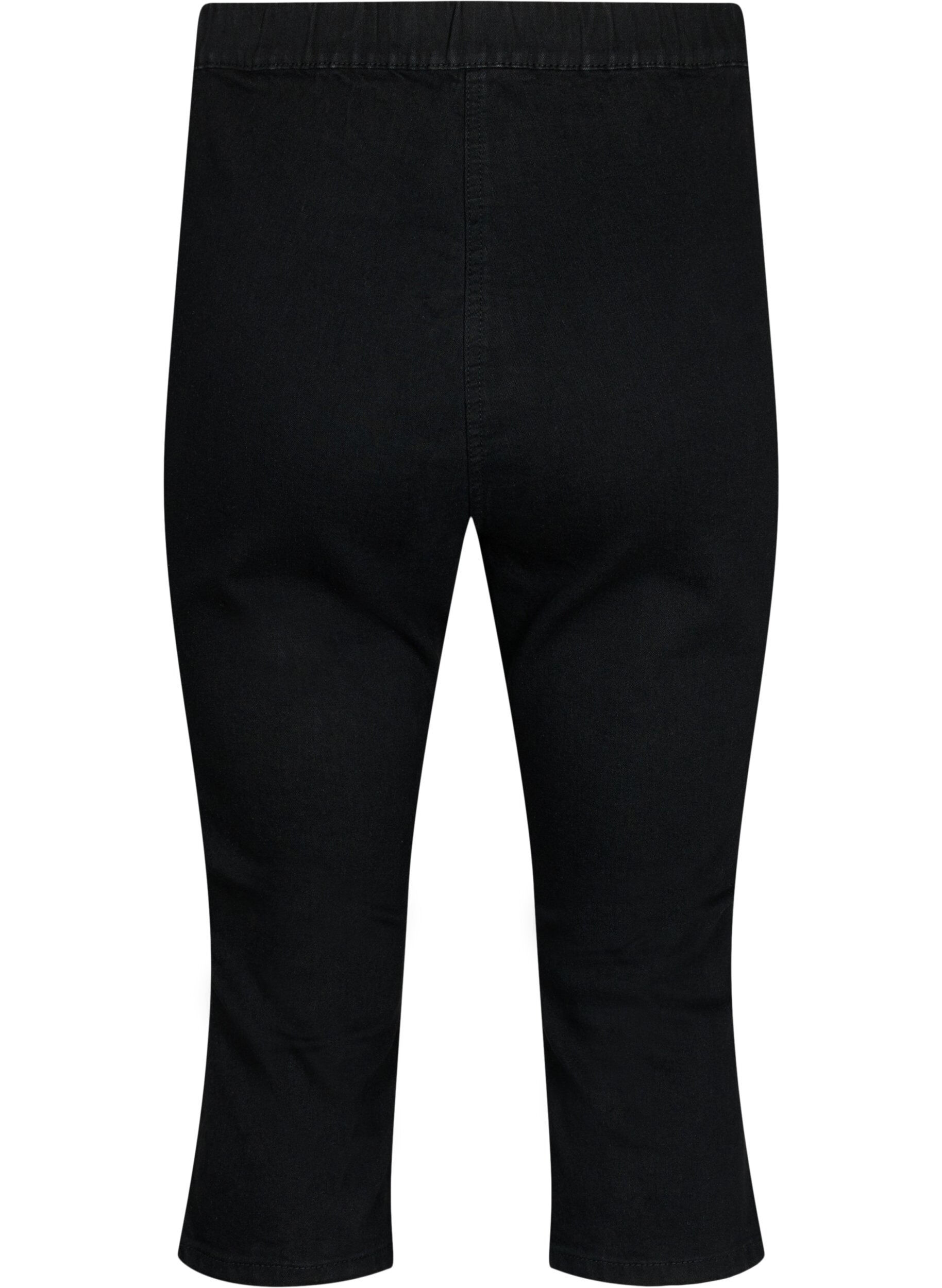 FLASH - Højtaljede denim knickers med slim fit