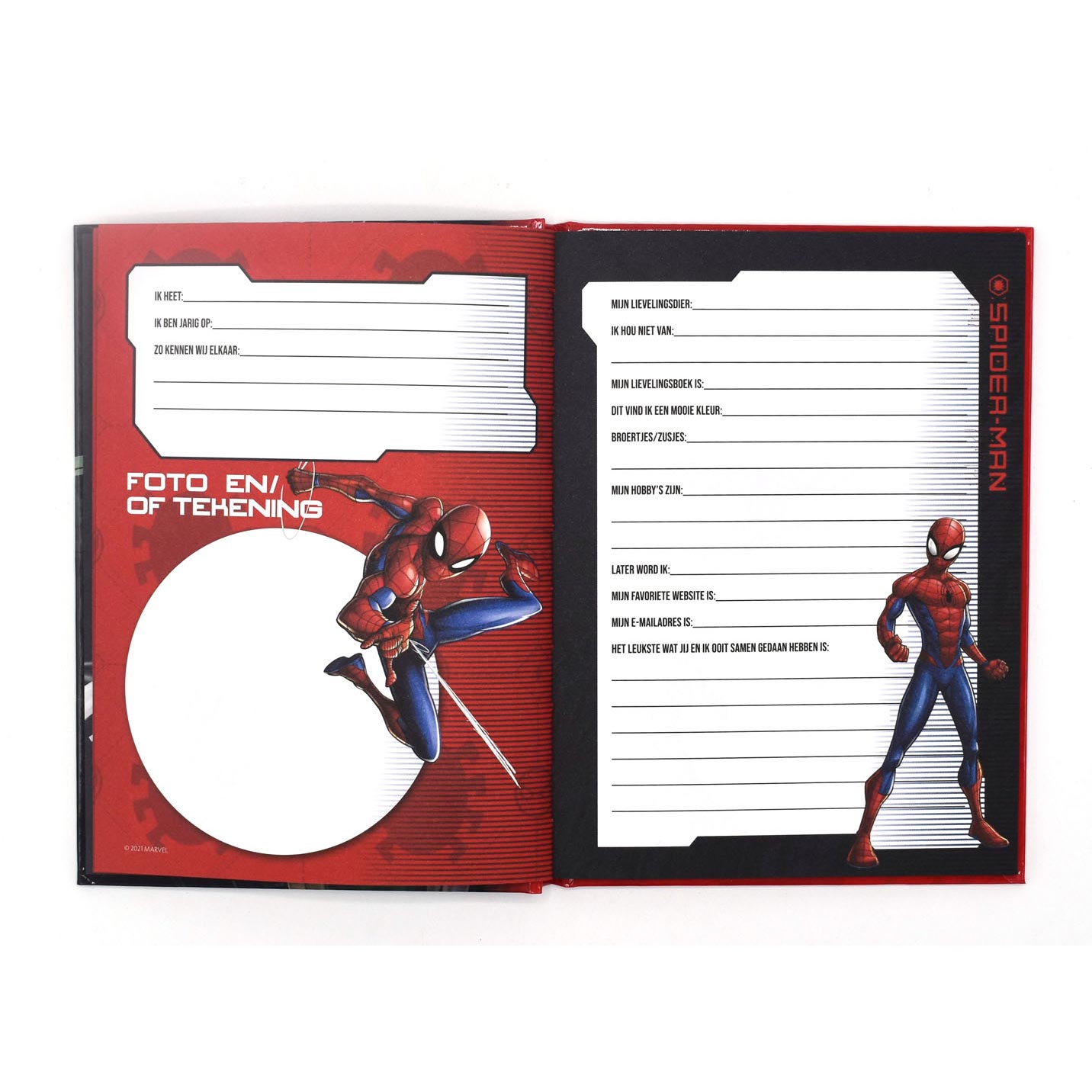 Vriendenboek Spiderman