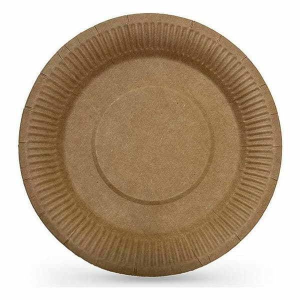 Platesett Algon Engangsbruk kraftpapir 3 Deler 28 cm (24 enheter)