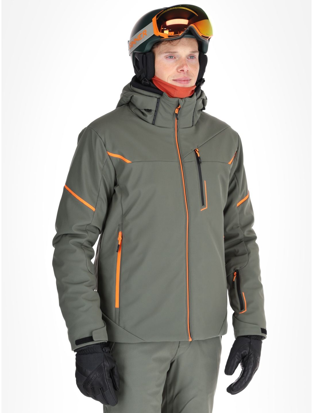 33W0897 softshell ski-jas heren