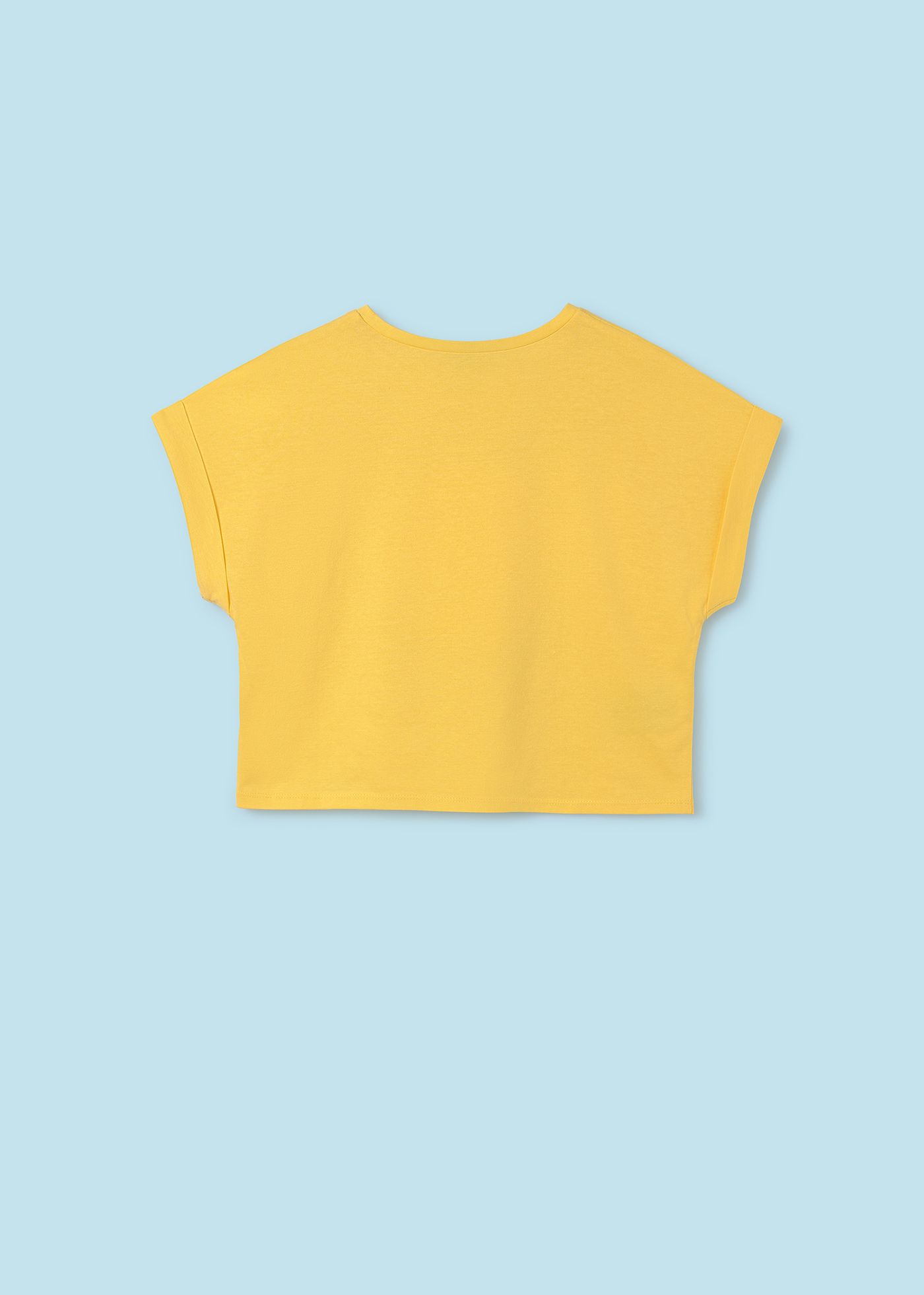 Camiseta estampada Better Cotton para meninas, branca