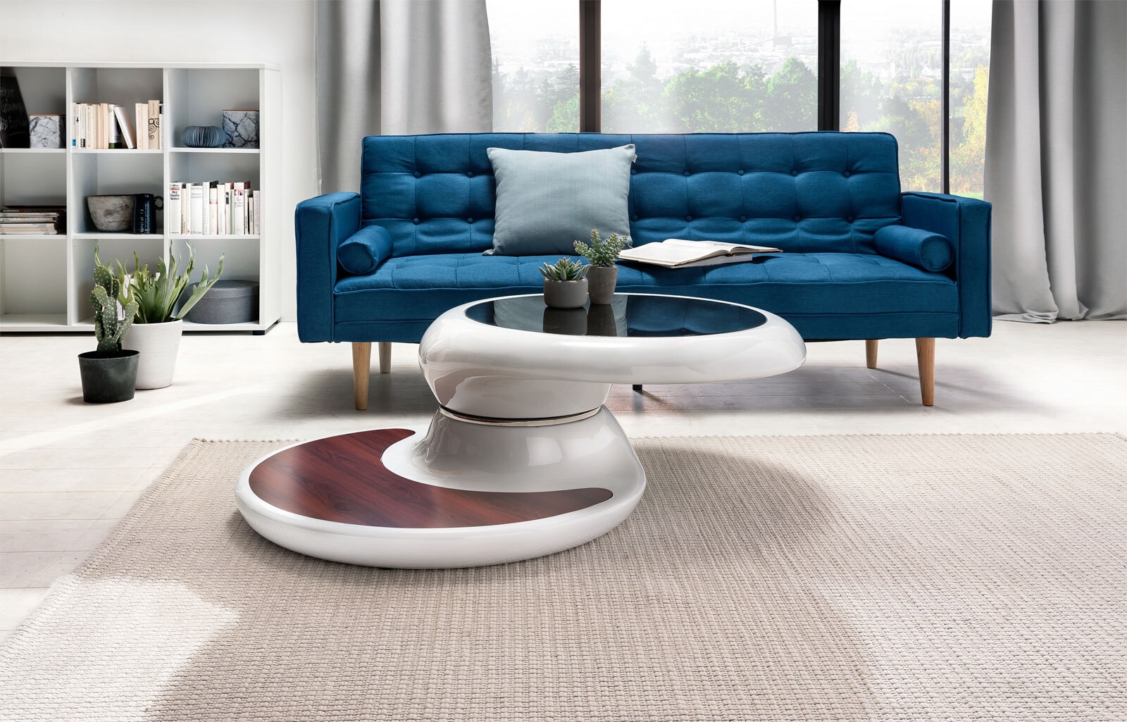 Couchtisch 90 x 90 cm rund