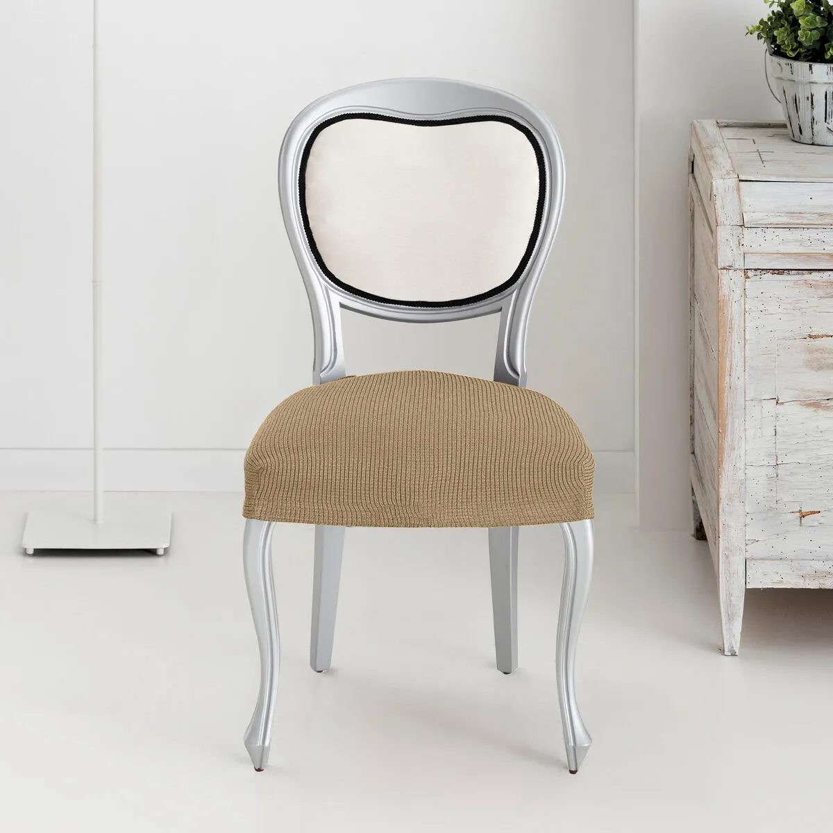 Eysa Housse de Chaise ULISES Beige 50 x 5 x 50 cm 2 Unités