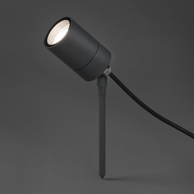 Smart moderne prikspot antraciet IP44 incl. wifi GU10 - Solo