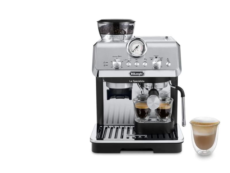 De'Longhi Siebträgermaschine EC9155.MB La Specialista Arte Espressomaschine mit Siebträger und integriertem Mahlwerk