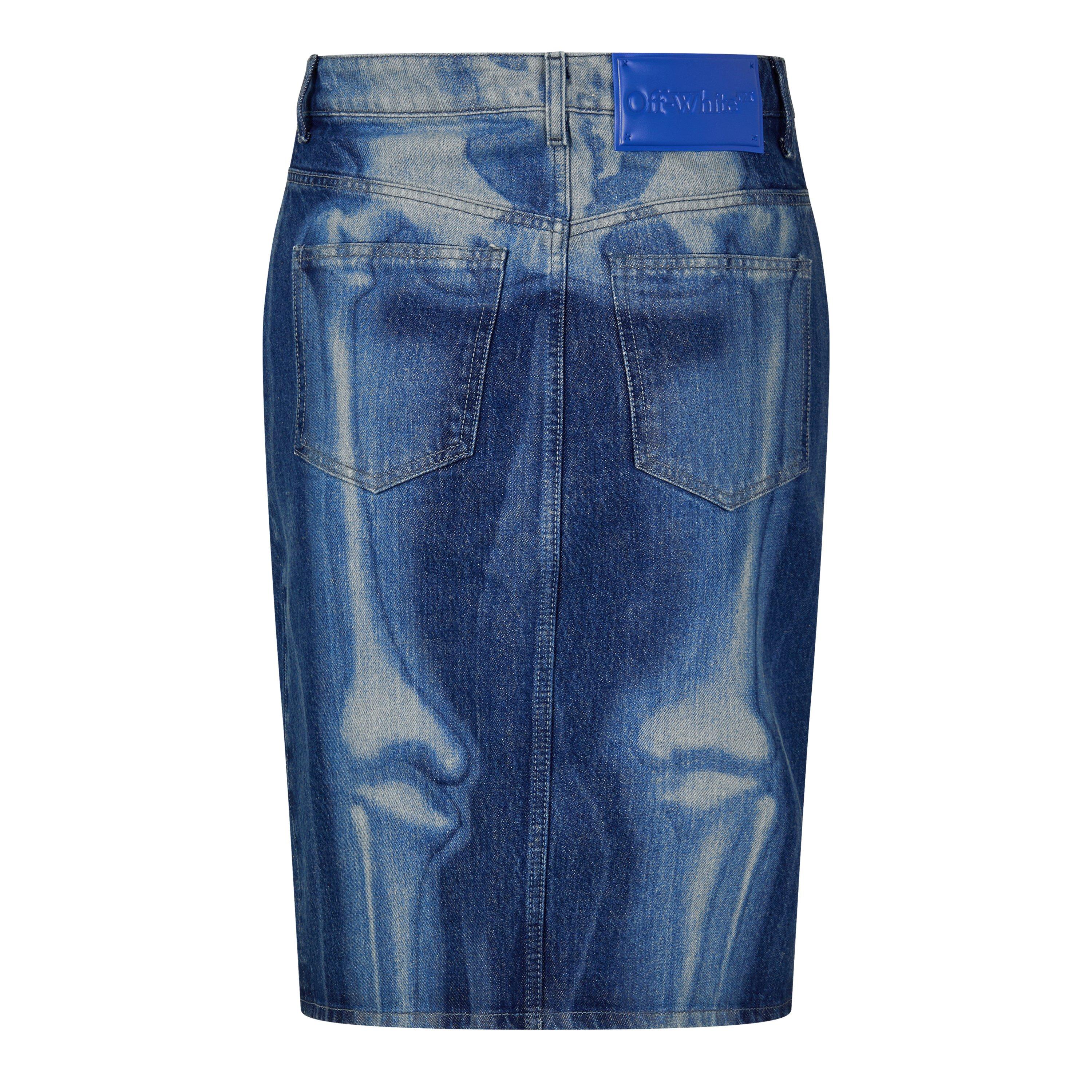 Off White Denim Skirt
