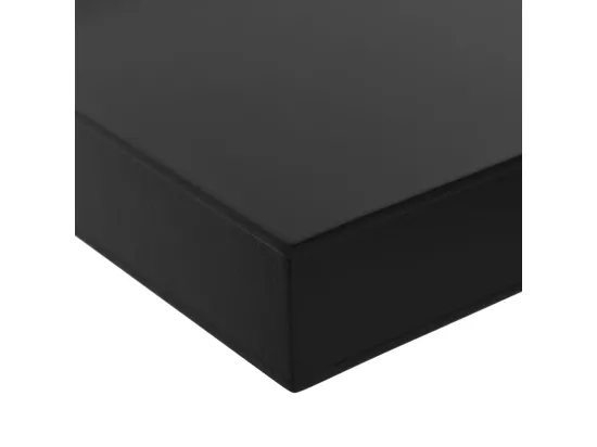 Étagères murales flottantes 2 pcs Noir 60x20x3,8 cm