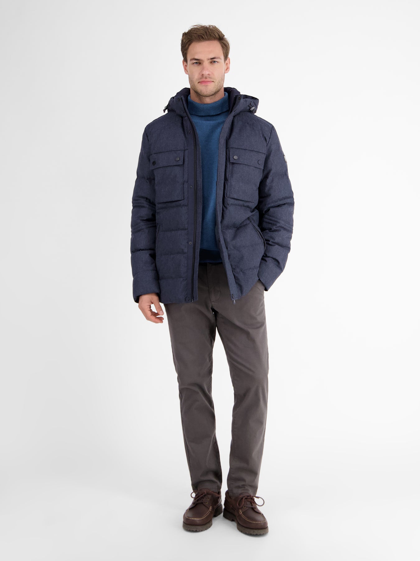 Herren Rollkragen-Strickpullover