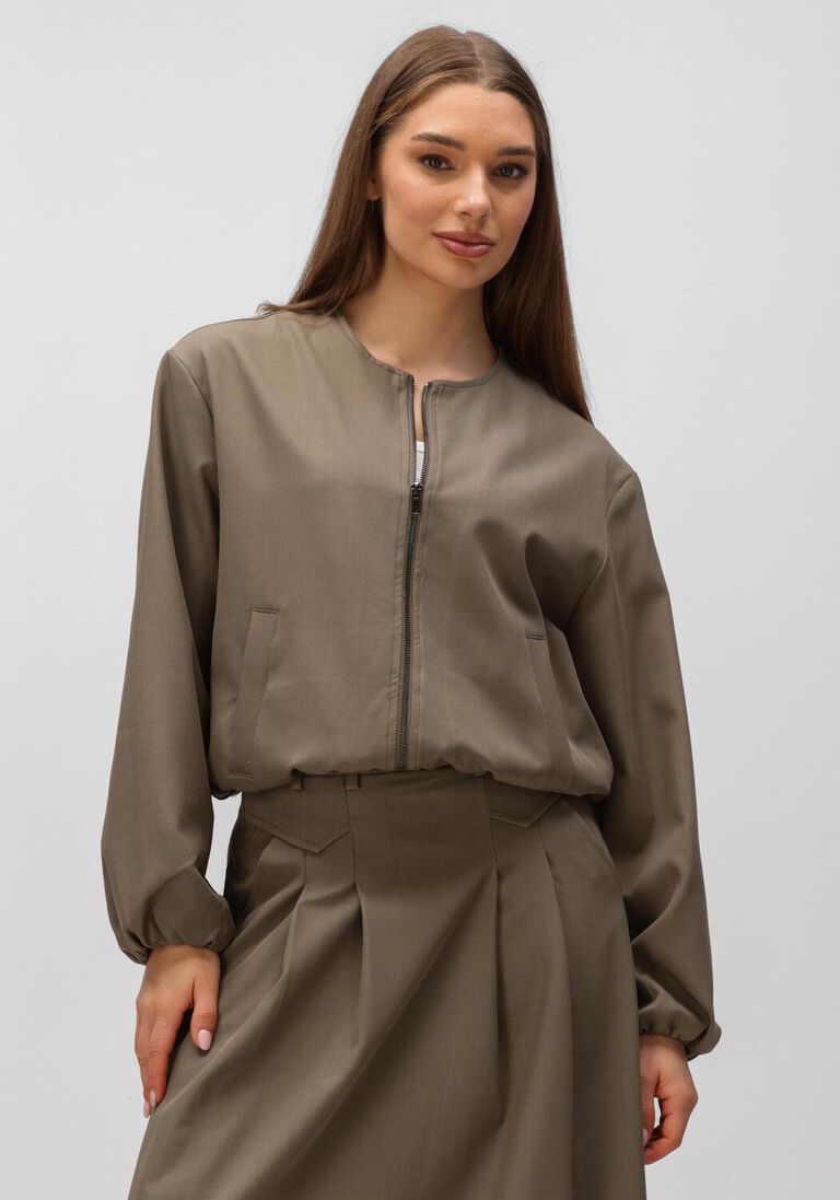 bruine co'couture jack luna balloon zip jacket