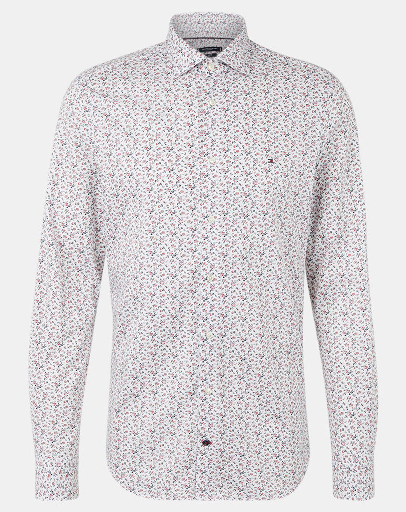 Tommy Hilfiger Chemise Slim imprimé floral blanc/rouge