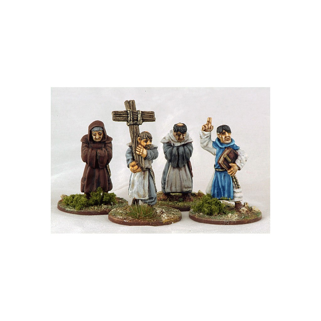Saga - Civils et bétails - Moines avec croix