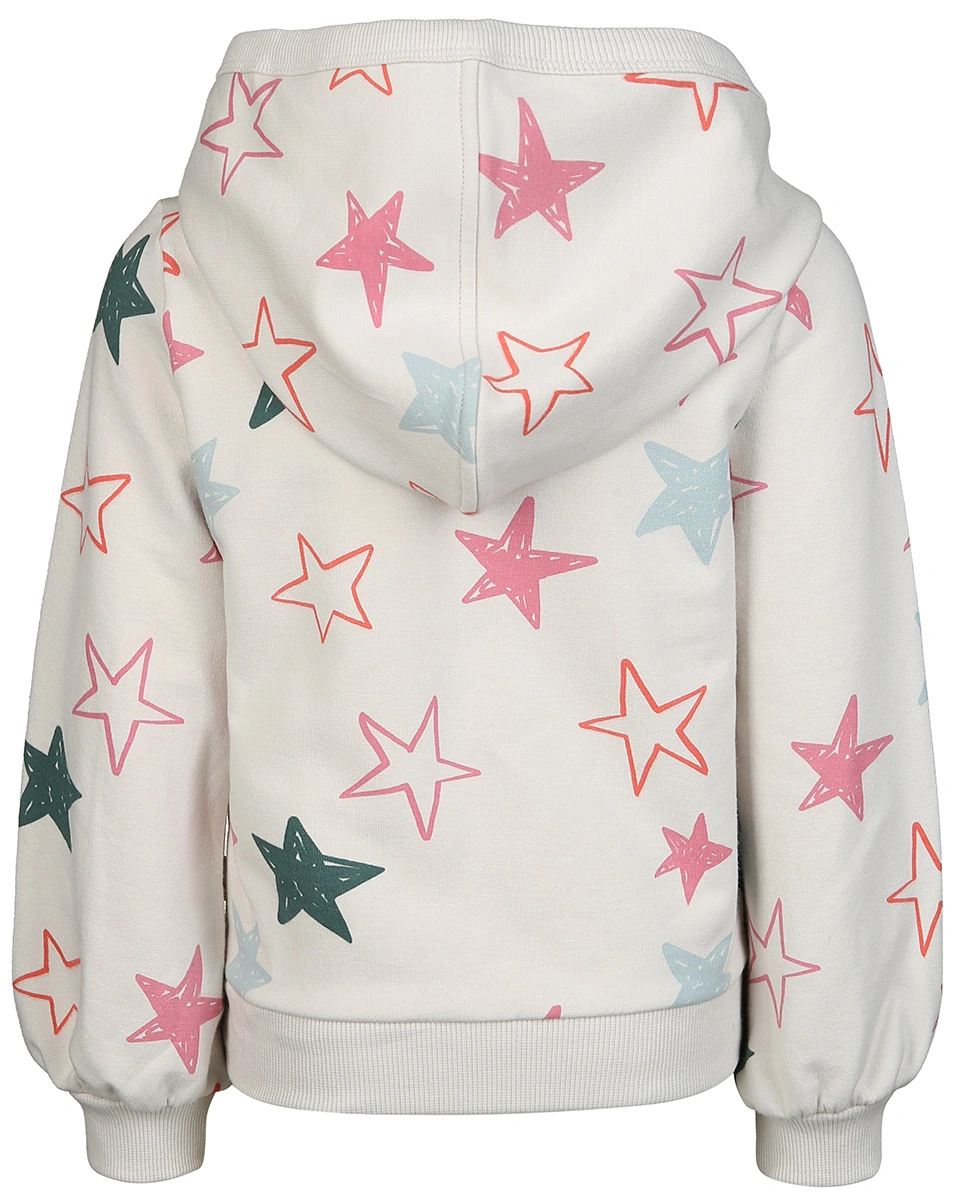 Kapuzen-Sweatshirt STARS AOP in kokos