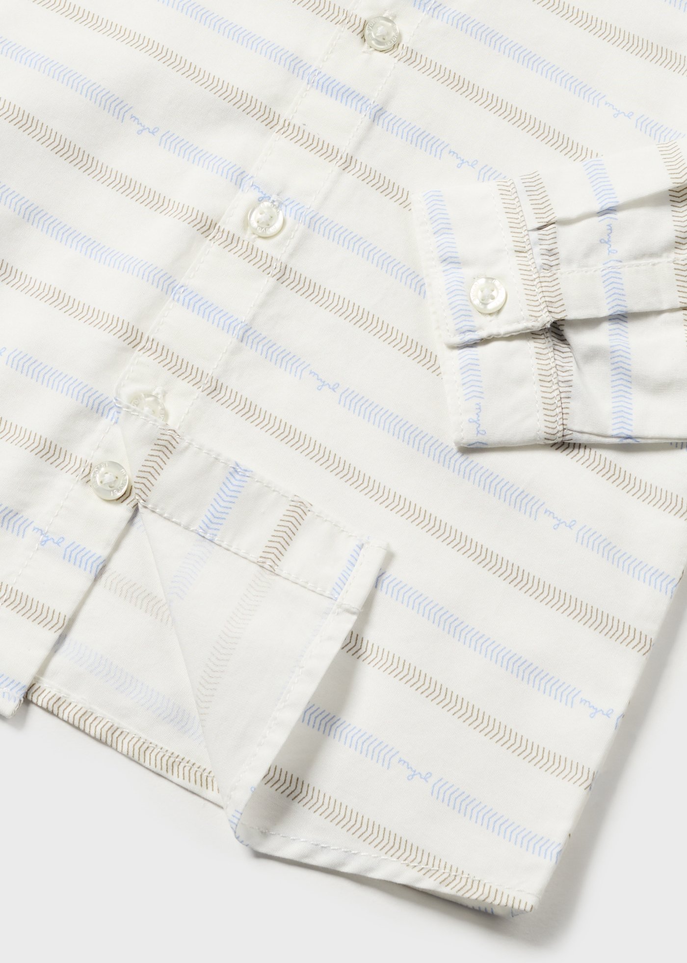 Camisa de algodão popeline para bebês da Better Cotton
