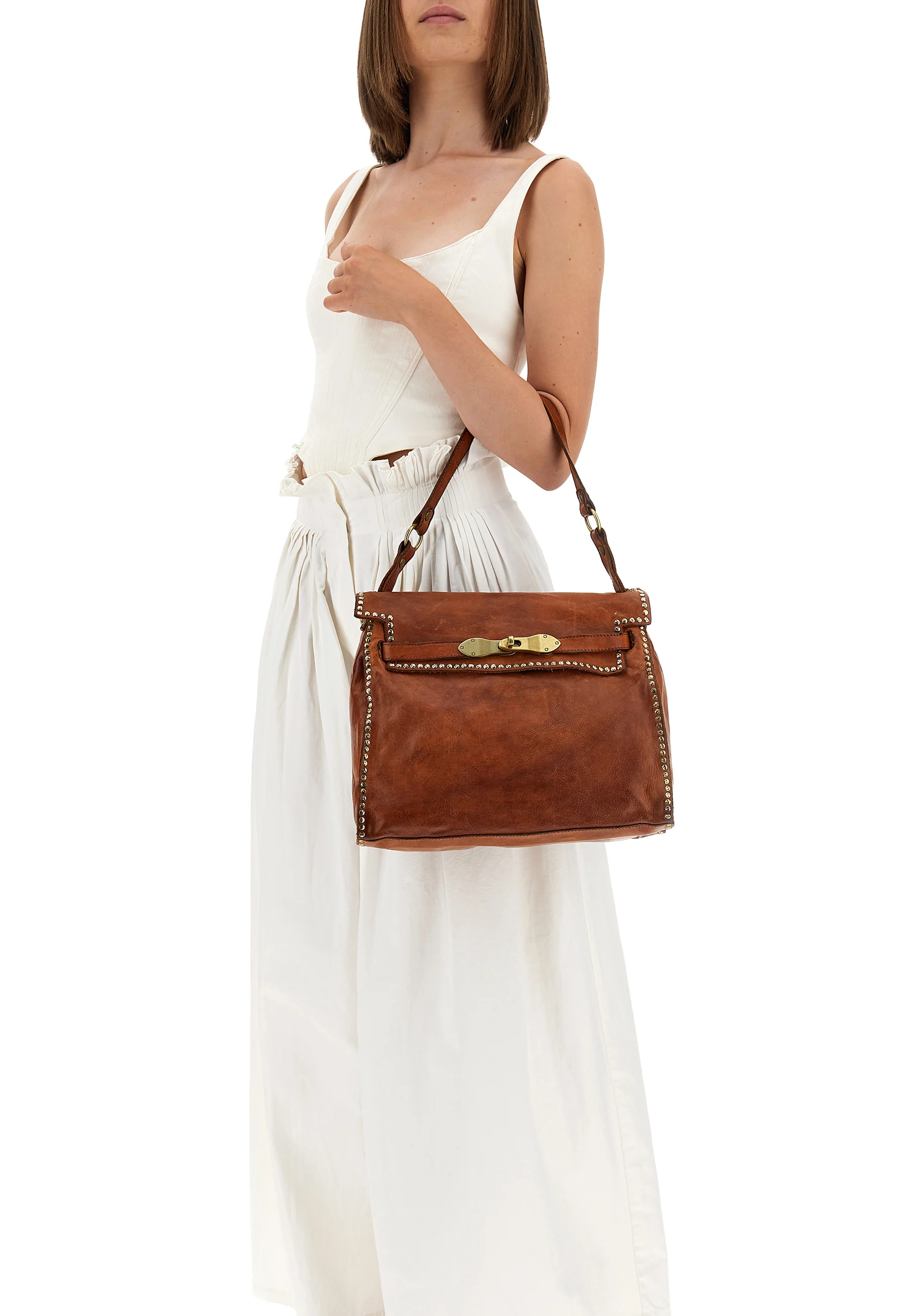 KURA - Sac porté épaule | Marron