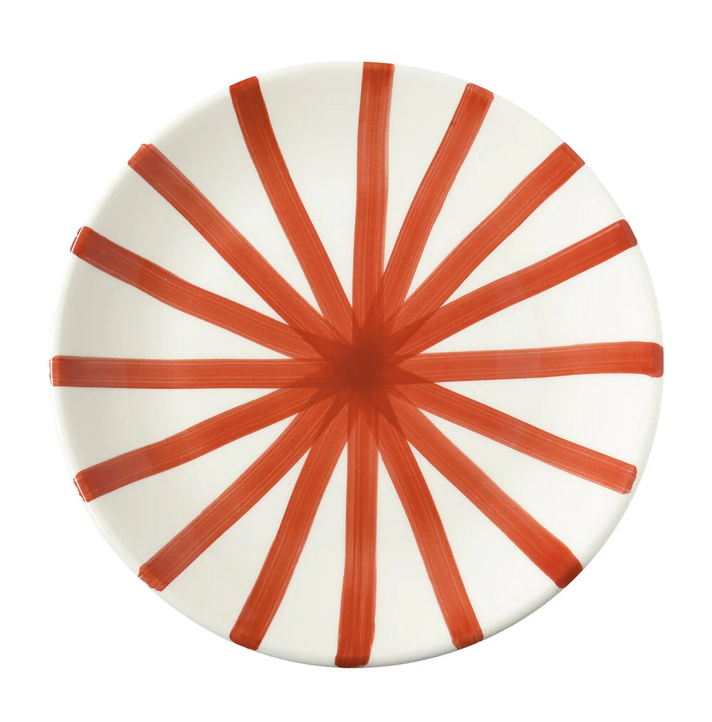Easy Life  Håndmalet keramik frokosttallerken, Terracotta Ruota - Ø20,5 cm