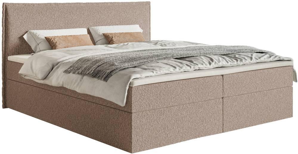 NADUVI Collection Boxspring Esmay chenille - opbergvak+topper 140x200
