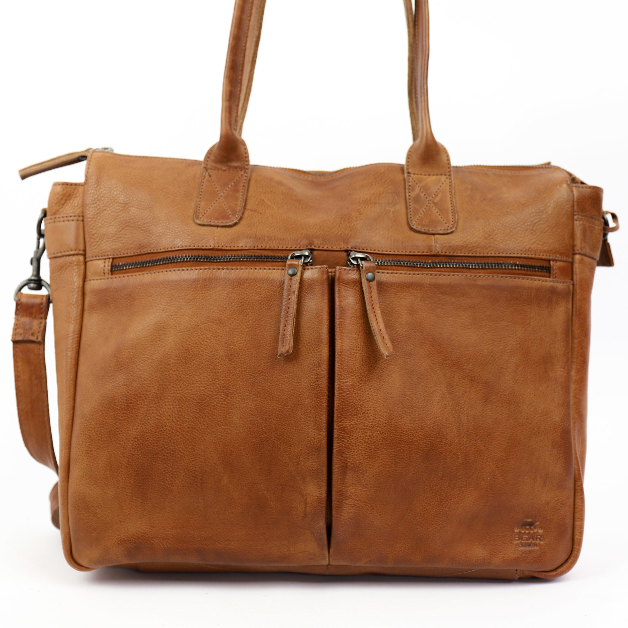 Hand-/schoudertas 'Binni' cognac Cognac