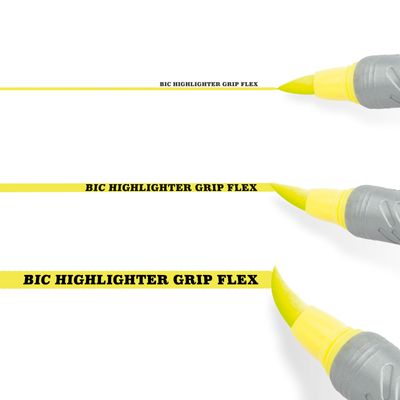 BIC Highlighter Flex - Surligneur - jaune