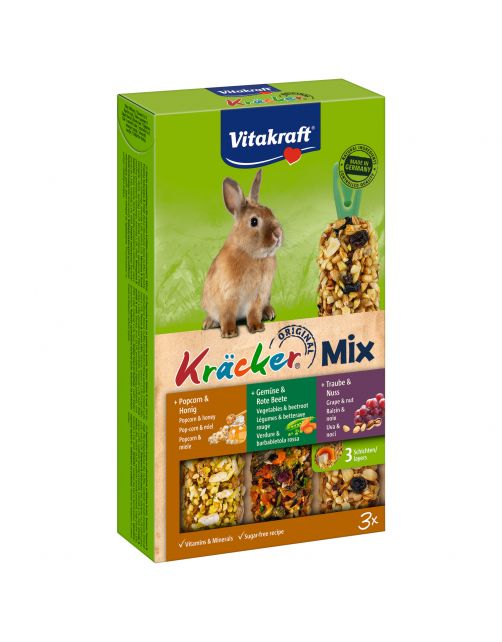 Vitakraft Konijn Kracker 3in1 - Konijnensnack