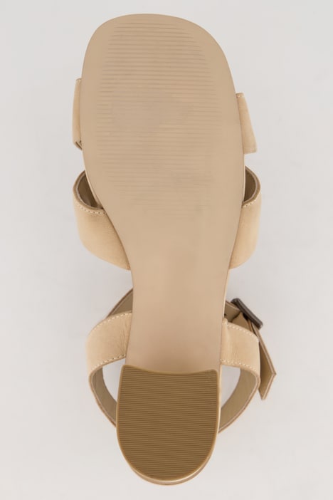 Leder-Sandalen, gekreuzte Riemen, Weite H
