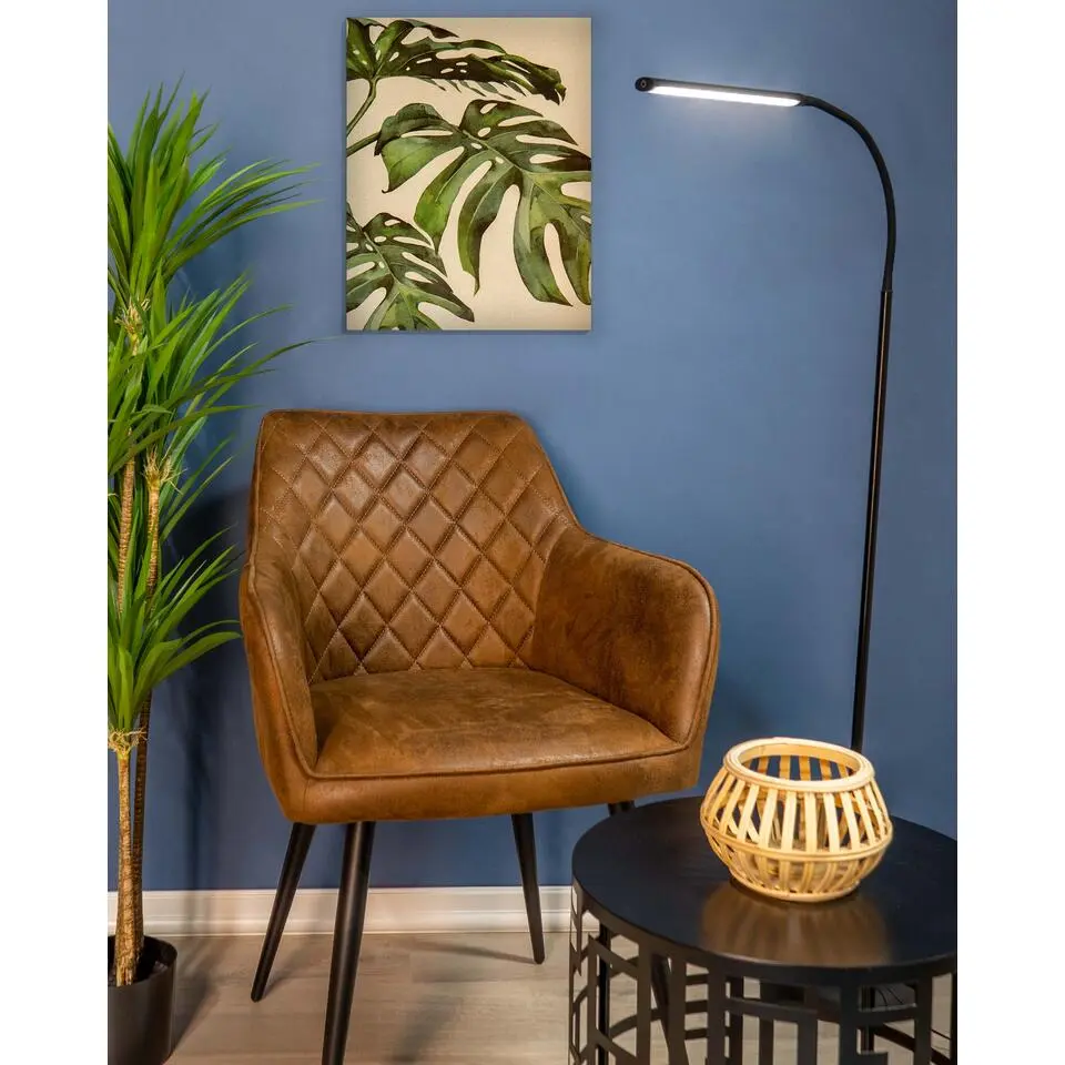 EGLO Laroa Vloerlamp - LED - 130 cm - Zwart