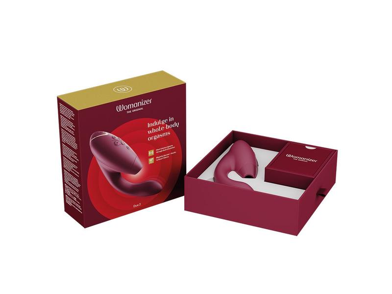 Womanizer Vibrator Womanizer DUO 2 bordeaux Sextoy für die Klitoris- und G-Punkt-Stimulation