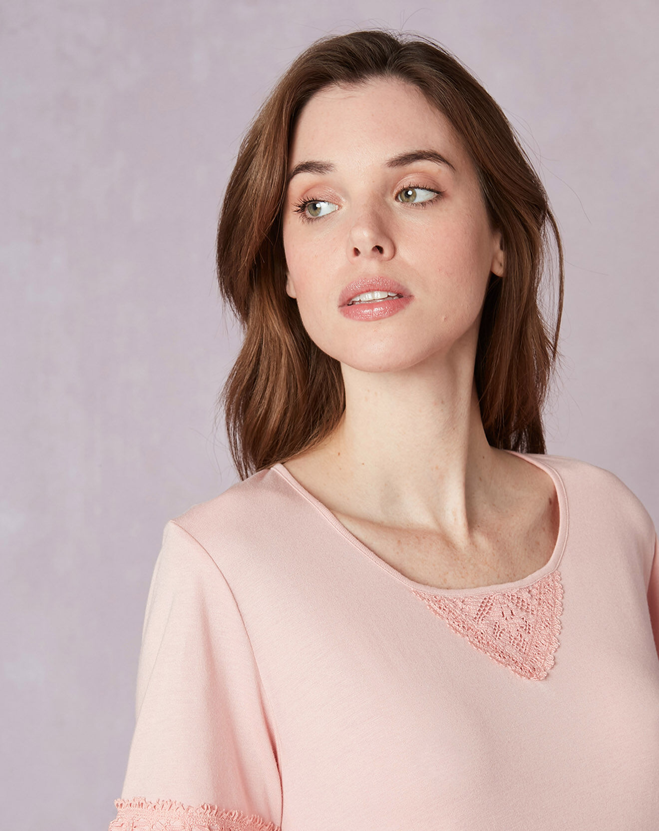 Le Chat Chemise de nuit Casamance rose