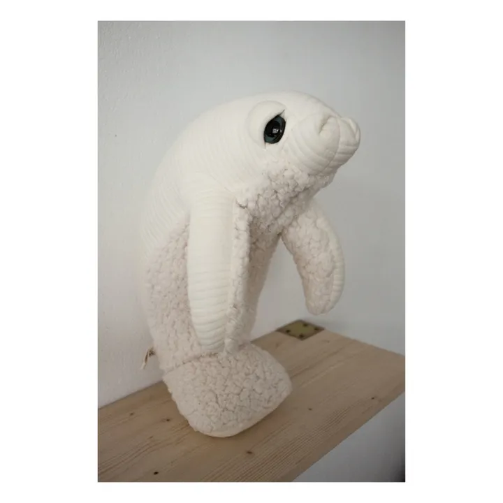 Bigstuffed Peluche géante lamantin Albino 48 cm | Blanc