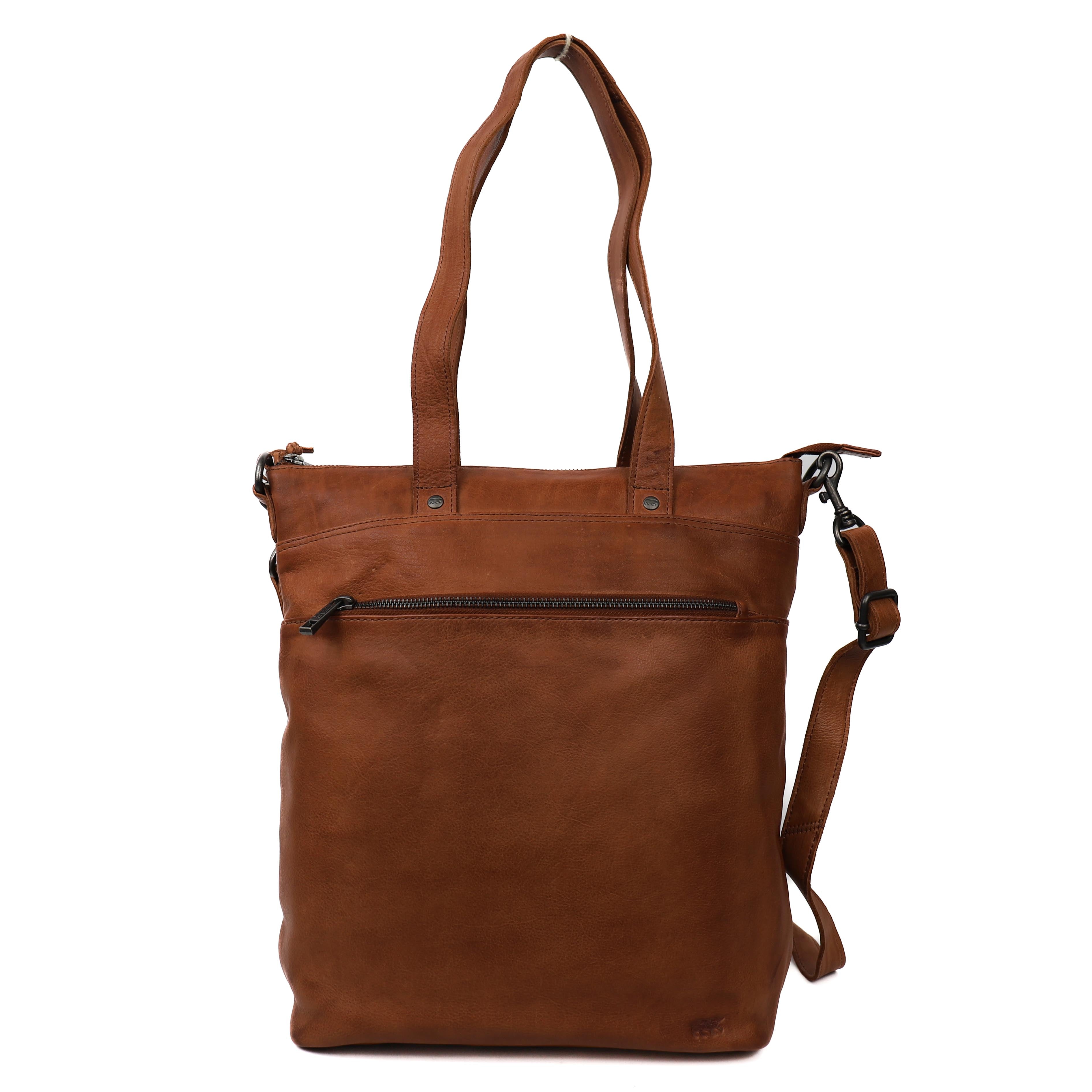 Hand-/schoudertas 'Loesie' cognac Cognac