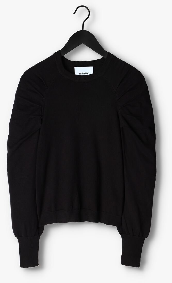 MINUS zwarte minus trui scarlet knit pullover