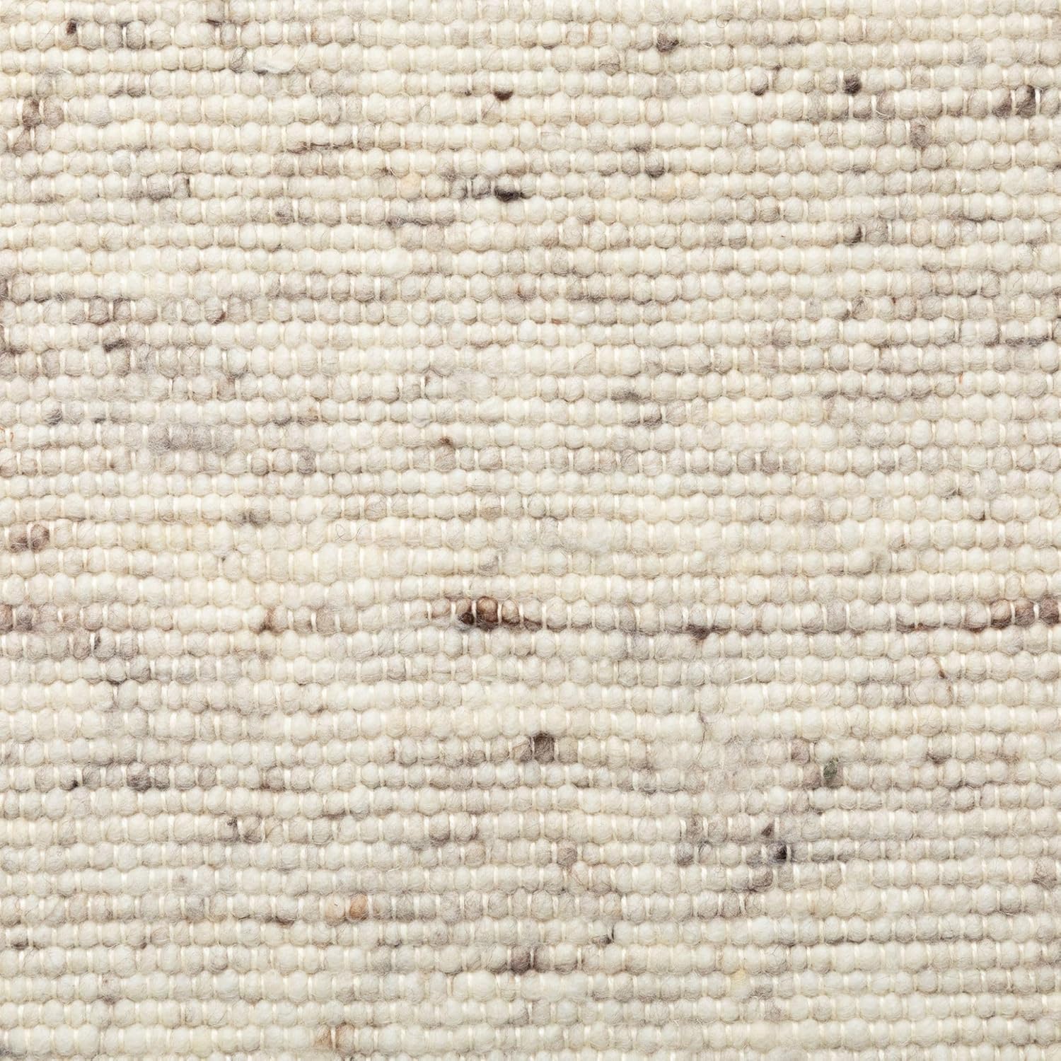 Steffensmeier Handweb Teppich Korinth | Gesunder Wollteppich | Beste Schurwolle | Natur Dunkel, handgewebt, Größe: 200x290 cm