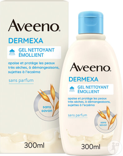 Aveeno Dermexa Gel Nettoyant Émollient Flacon 300ml