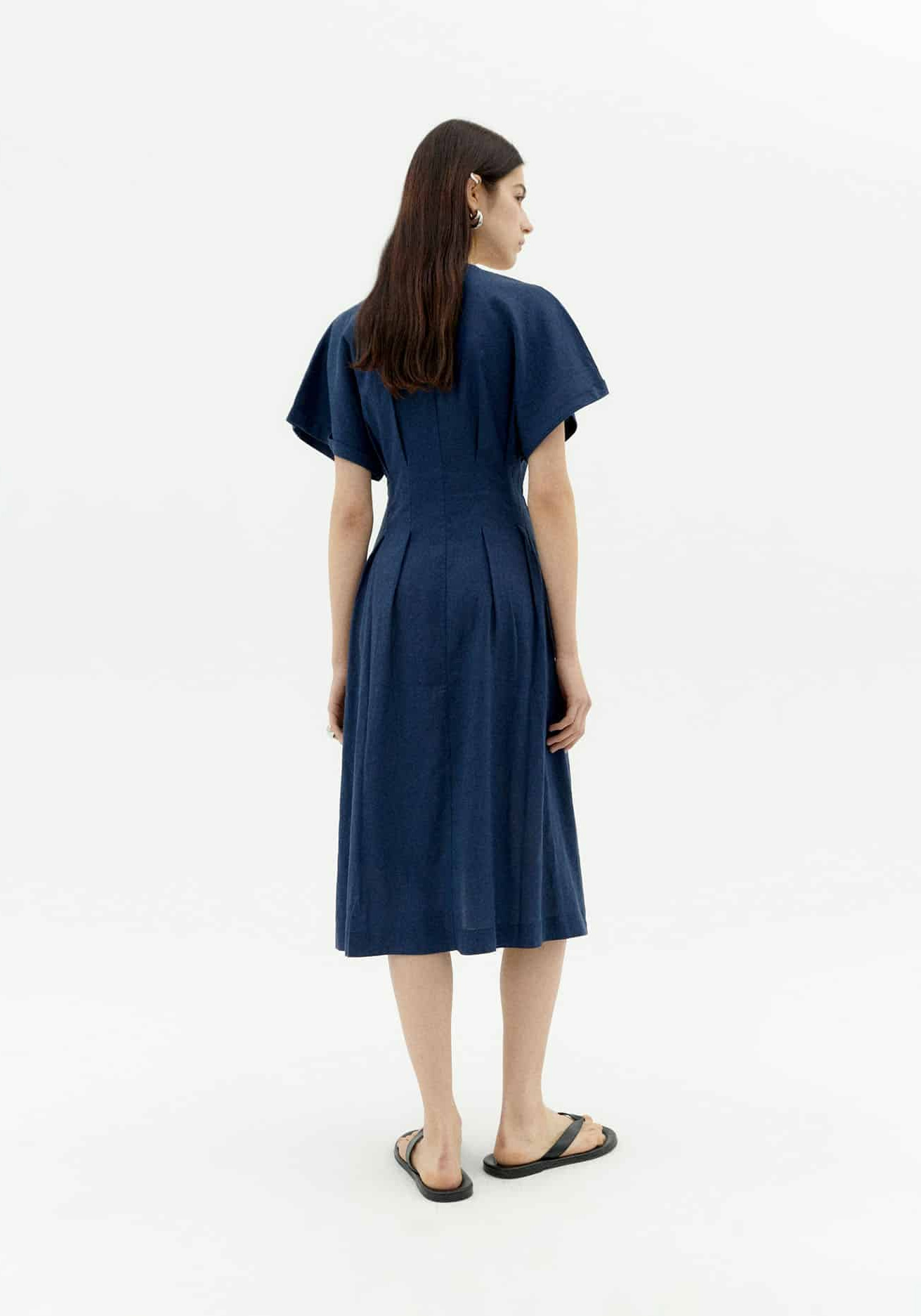 Thinking Mu Kleid Laura Hemp Navy