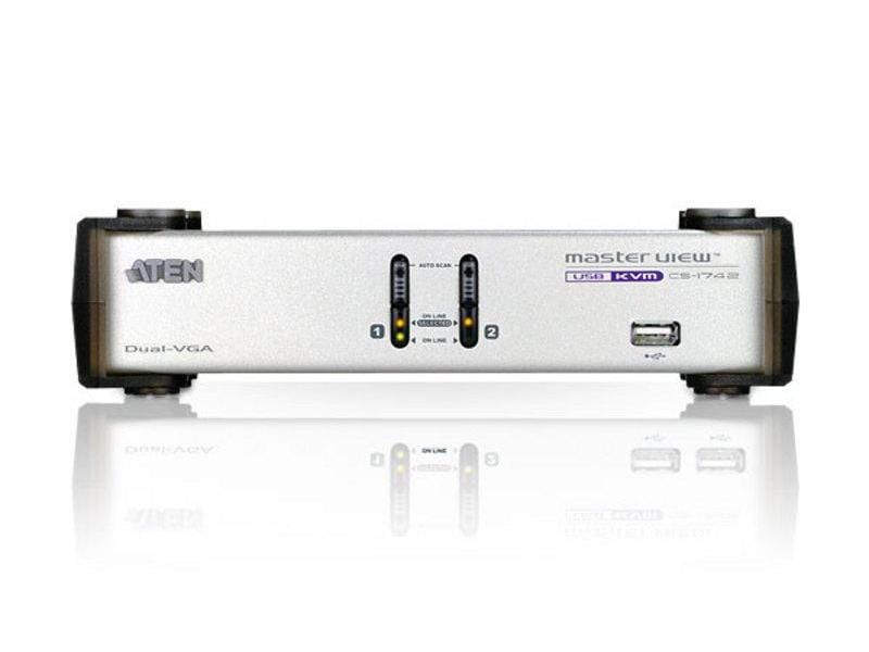 Aten KVM Switch CS1742 Computerumschalter für 2 Computer
