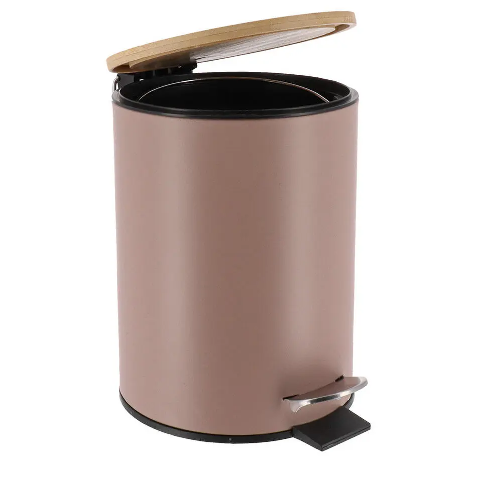 Tendance Badkamer prullenbak Bamboo vibe - soft close - 3 ltr
