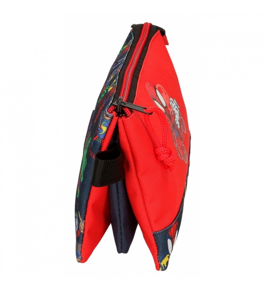 Estojo para lápis Joumma Bags Go Spidey com três compartimentos, vermelho