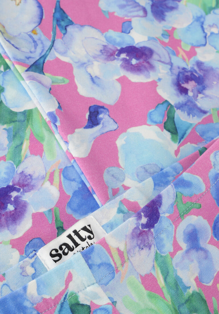 Salty Stitch blauwe salty stitch flared broek flared legging - flower