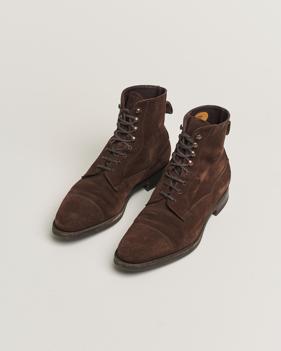 Edward Green Galway Boot Mink Suede