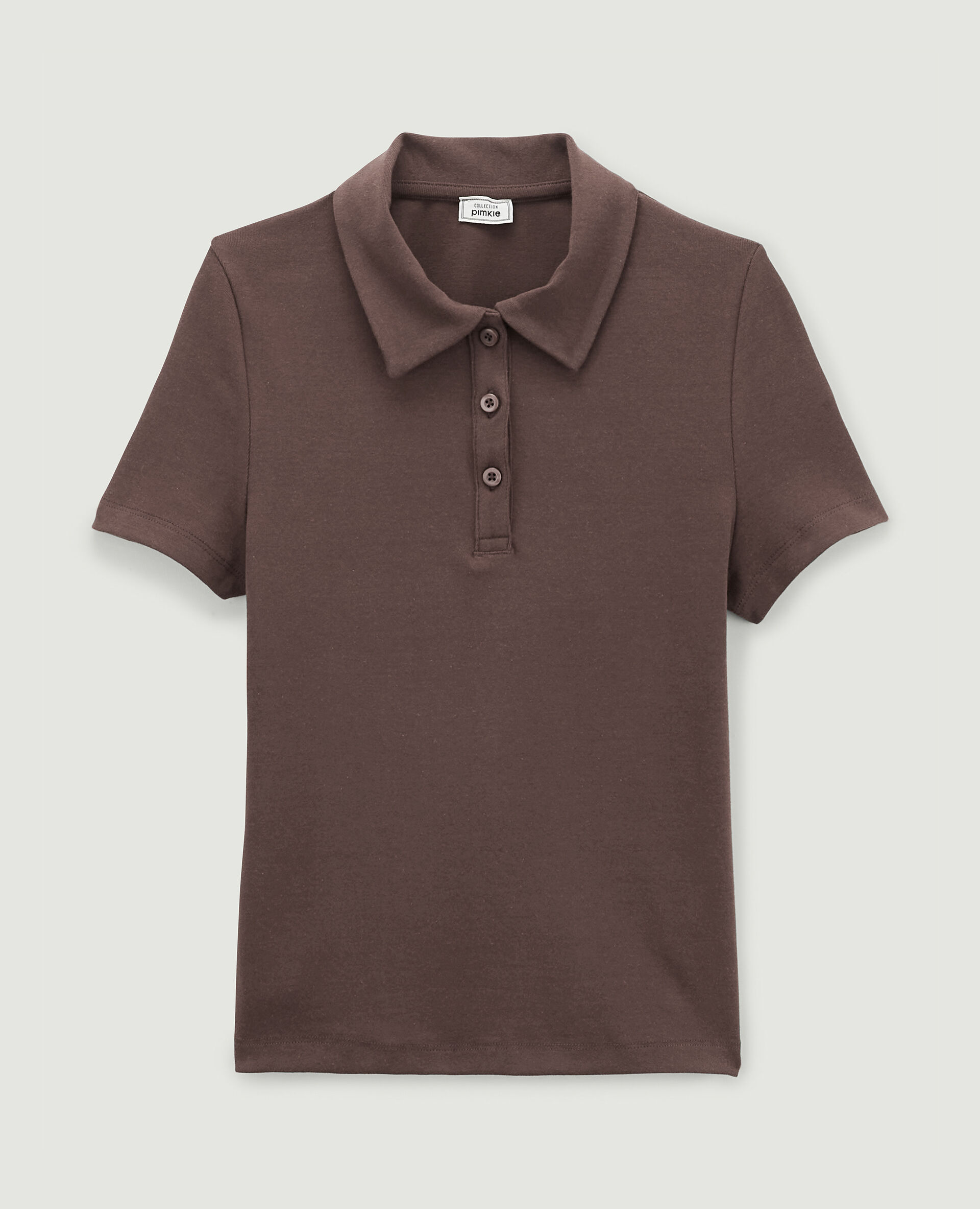 Top forme polo - Marron